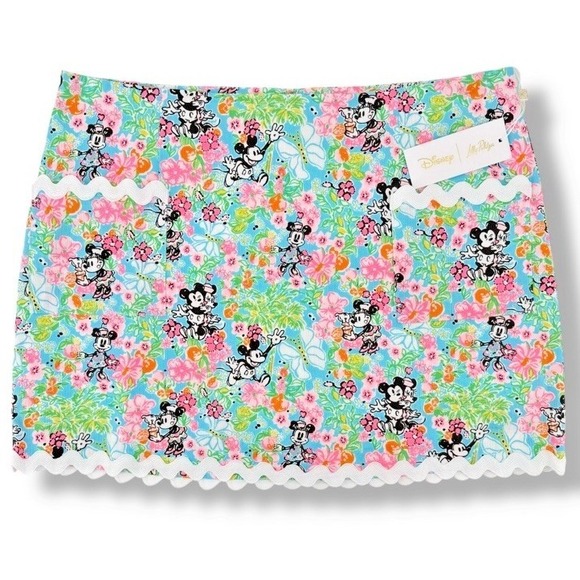 Lilly Pulitzer Pants - Lilly Pulitzer Lilly Hearts Disney Gardner Skort Skirt 4 Minnie Mickey Flowers